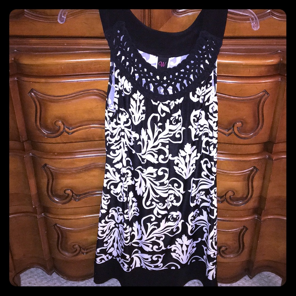 Black and white dress